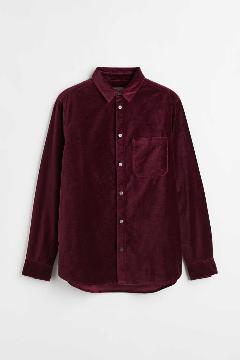 pure garment dyed cotton shirt